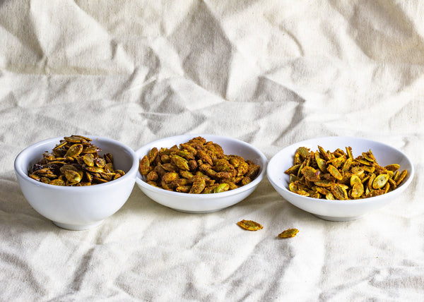 Roast Pumpkin Seeds Three Ways