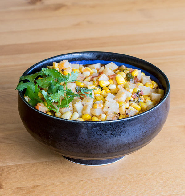 Spicy Corn and Kohlrabi